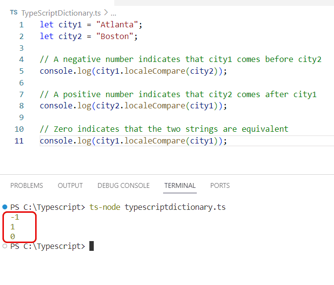 typescript string compare