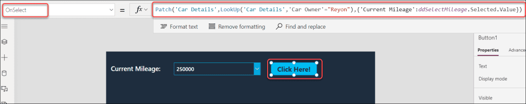 Update Dataverse Number column using Power Apps Dropdown