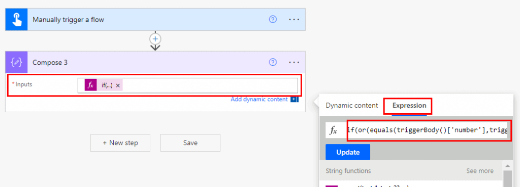 Using multiple conditions within a flow