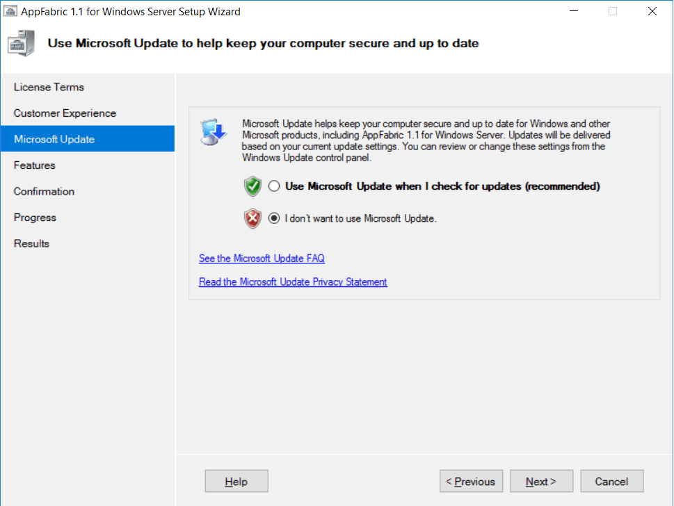 the tool was unable to download windows server appfabric